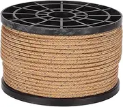 Camping Tent Rope High Density Anti UV Wear Resistant Reflective Outdoor Camping Parachute Cord for Garden and Outdoor Camping Barbecue Tents PP Material Khaki 3.5mm Diameter 50