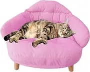 Dog Couch Bed | Pet Sofa Bed | Orthopedic Dog Sofa | Luxury Dog Bed | Non-Slip Dog Bed with Legs Dog Sofa Couch | Soft Pet Couch Chair Breathable Cat Nest Bed for Living Room Bedroom