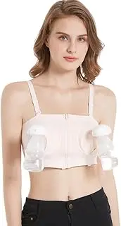 [QKAIFRYSUG] Hands Free Pumping Bra Adjustable Breast Pumps Holding and Nursing Bra Suitable for Breast Pump by Lansinoh
