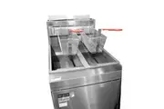 FryMAX Superfast Natural Gas Tube Twin Vat Fryer - Commercial Deep Fryers (RC400TE) - RC400TE