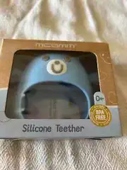 Baby Teether Teething Toy silicone. MCGMITT Blue Bear