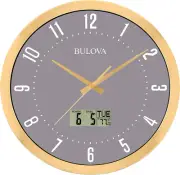 C4830 Lobby Wall Clock, 14", Gold