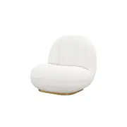 Cloud Comfort Armless Lounge Chair Cozy Elegance in Synthetic Wool