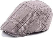 [Max5] Mens Fishing Hat Newsboy Cap Gatsby Ivy Flat Cap Beret Hunting Driving Hat Fitted Cap for Men