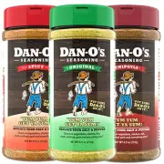 Dan-Os Seasoning Variety Bundle Original Chipotle, Spicy danos 8.9 oz - 3 Pack