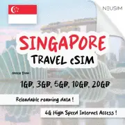 NeuSIM Singapore eSIM 5-20GB Data | Same Day DELIVERY!