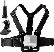 TEKCAM Chest Harness Mount Adjustable Chest Strap Belt with J Hook Compatible with Gopro Hero 13 12 11 10 9 8/AKASO/Dragon Touch/Vemont/Remali Capature Cam/WOLFANG/Surfola Action Camera Accessories