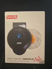 DASH Mini Maker Round Griddle for Individual Pancakes, Cookies, Eggs & other ...