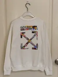 在飛比找Yahoo!奇摩拍賣優惠-全新 Off-White  logo-print cotto