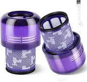 Filter for Dyson V11 V15 SV14 SV22 Replacement Filter Pack of 3 Compatible with Dyson V11 Animal Absolute Torque Drive Detect Battery Vacuum Cleaner Accessories 970013-02