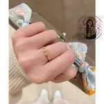 SHAW二手 TIFFANY & CO.蒂芙尼 鑽戒 18K玫瑰金 黃金 TT 滿鑽 雙T 開口 戒指 情侶戒 現貨