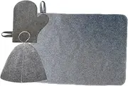 1 Set Felt Sauna Set Sauna Mitten Lightweight Sauna Hat Breathable Sauna Felt Hat Sauna Pad Reusable Sauna Hat Comfortable Sauna Room Hat Sauna Room Sauna Hat Sauna Hat for Men