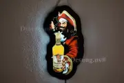 Captain Morgan Rum 2D LED 17" Neon Sign Lamp Light Hanging Nightlight Decor EY