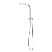 ACA Bathroom Chrome Square Shower Gooseneck Wall Arm Diverter 1.5m SUS Hose