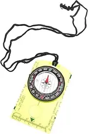 Mini Compass Hiking Supply Acrylic Navigation Survival Compass for Outdoor Adventure