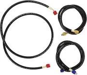 Alipis 3pcs Car Air Conditioner Pipe Hose Sea Star Steering Charging Manifolds for Refrigerators Compact Hose Hydraulic Steering Seal Kit Hvac Gauges Hvac Rubber