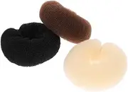 3pcs Reusable Bun Makers for Women Nylon Hair Bun Shapers Stylish Hairstyle Use Hair Shapers