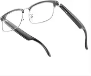 Smart Glasses Bluetooth 5.3 with Hi-Fi Audio & Voice Control,Blue Light Blocking Gold Frame-Lightweight 30g,6H Playtime,IPX4 Glasses for iOS Android, Driving Hiking