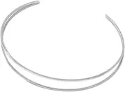 [Generic] Simple Upper Arm Cuff Fashion Armlet Jewelry Wrap Metal Adjustable Women Arm Bracelet Upper Arm Bracelet Arm Bangle for Birthday Graduation, Silver