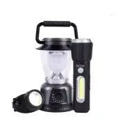 3 IN 1 Vintage Lantern Torch Headlamp Camping Outdoor Fishing Lamp