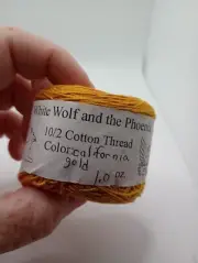 White Wolf And Phoenix Thread California Gold 1oz 10/2 Cotton Craft , Sewing