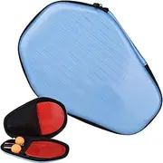 Table Tennis Paddle Case | Hard Table Tennis Racket Box | Holds 2 Paddles 2 Ball Protective Portable Sports Organizer for Men Women
