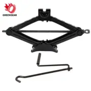 2T Scissor Jack Car Van Wind Up Tyre Lift Chrome Crank Handle Emergency Tool