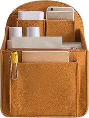 [Whyzsjnclg] Backpack Organizer Insert, Felt Backpack Organizer with Muti-compartment Small Bag Divider for Rucksack Shoulder