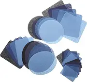 SEWOART 30pcs Iron on Denim Patches Tags Band Patches for Jackets Repair Sew Patches for Clothing Denim Patches for Inside Jeans Crotch Appliques for Clothes Patches for Jeans Embroidery