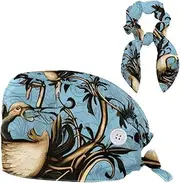 [YTYVAGT] Scrub Caps Women,Scrub Hats Suitable for Women,Angel Vintage Floral Cupid