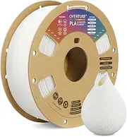 [OVERTURE] PLA Filament 1.75mm PLA 3D Printer Filament, 1kg Cardboard Spool (2.2lbs), Dimensional Accuracy +/- 0.02mm, Fit Most FDM Printer (White)