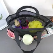 Packable Mesh Shower Bag Caddy Bathroom Carry Tote Toiletry Bath Organizer-.-