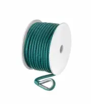 Seachoice 42211 Double-Braid Nylon Anchor Line ? Teal ? 3/8 Inch x 100 Feet