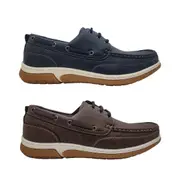 Woodlands Edwin Mens Shoes Casual Boat Shoes Lace Up Light Flex Sole