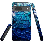 For Google Pixel 7 Case Tough Protective Cover Blue Mirror