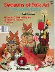 Plaid Seasons of Folk Art Decorative Painting Craft Book Sandy Aubuchon