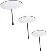 PEPLAYTAL 3Pcs Stainless Steel Cake Flower Nail DIY Cake Decorating Tools for Beginners for Pastry Decoration Creative Baking Projects