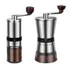 Manual Coffee Grinder Hand-Cranked Coffee Grinder Mill with Ceramic Burrs