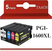 TAAUS Compatible Canon PGI1600XL PGI 1600 XL PGI-1600XL Ink Cartridge for MAXIFY MB2060 MB2160 MB2360 MB2760 (1 Black, 1 Cyan, 1 Magenta, 1 Yellow) 4 Pack