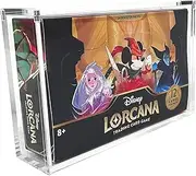 HYPE GAMER GEAR Premium Acrylic Display case for Disney Lorcana Booster Box, with Magnetic Close