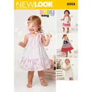 New Look Sewing Pattern 6353 Babies' Dresses and Undershorts