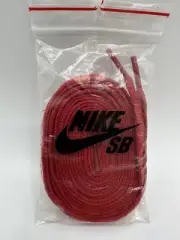 Nike SB Dunk Shoelaces Red Flat Style 58” Authentic In Bag New Dead Stock.