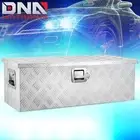 30" Silver Aluminum Truck Pickup Trailer RV Tool Box Storage w/ Side Handle+Keys