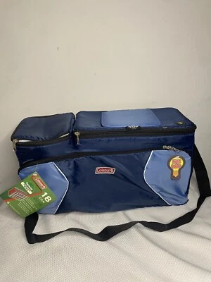 Coleman Softside Cooler Lunch Bag Navy Blue Large Insulated Camping Outdoors