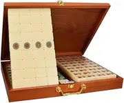 Mahjong Set Mahjong Set 144 Tile Set Traditional Chinese Mahjong Set Or Chinese Style Game Play Chinese Mah Jongg Set(42mm)
