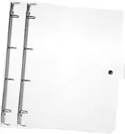 Uonlytech 2Pcs Transparent Binder Notebook Covers Plastic Shell for School Work and Creative Journaling Easy to Clean Reusable for Protecting Manuals and Notebooks