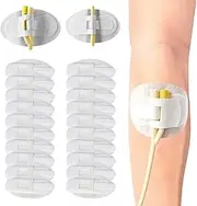 20Pcs Foley Catheter Stabilization Device, Catheter Tube Holder, Adhesive Catheter Urinary Leg Bag Legband Holder Catheter Supplies for Single/Double Tube, G Tube and Feeding Tube in Place