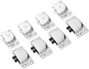 PartyKindom 4 Pairs Stainless Steel Sliding Door Roller Wheels Closet Pulley for Wardrobe Replacement Silent Bearing Design Easy Installation for Home Office Use Random Color