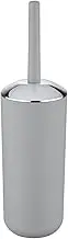 Brasil Toilet Brush, Toilet Bowl Cleaner Brush with Holder, Toilet Bowl Brush Made of Plastic, Grey, Dimensions 3.9 x 3.9 x 14.6 in
