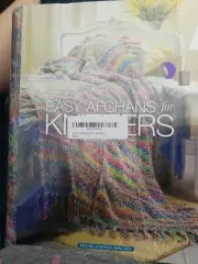 AG21 HOUSE OF WHITE BIRCHES 2005, EASY AFGHANS TO KNIT PATTERN BOOK